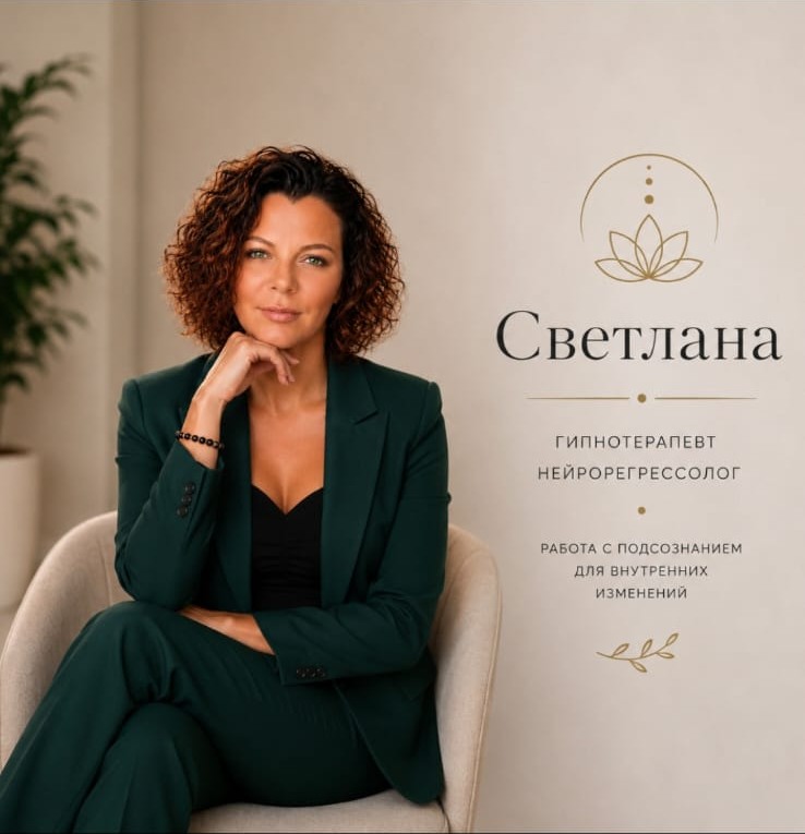 Светлана — гипнотерапевт, нейрорегрессолог